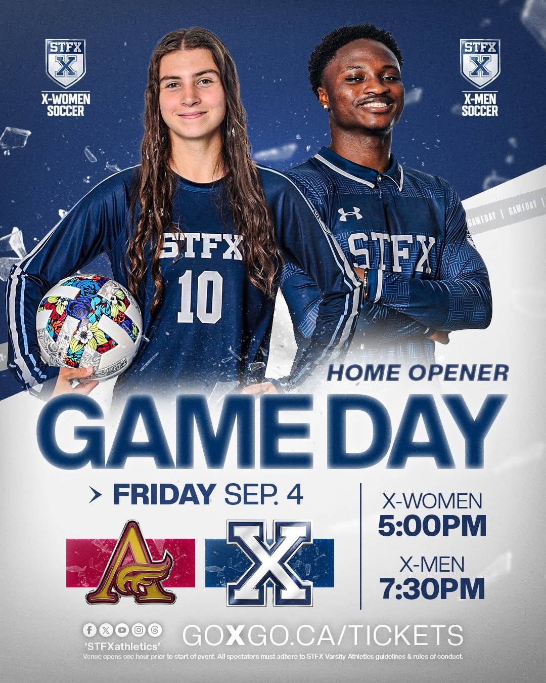 X-Women and X-Men Soccer Home Opener