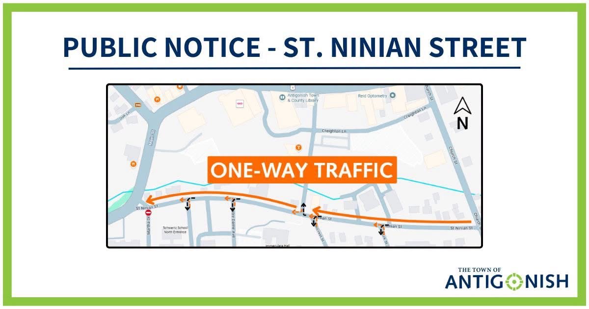 Public Notice – St. Ninian Street one-way traffic