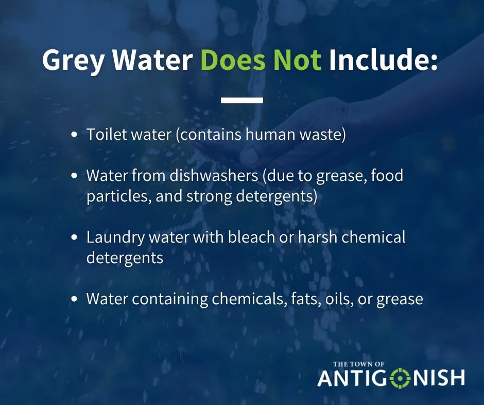 Details about what is not Gray Water