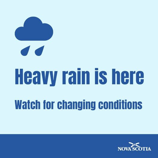 Heavy rain can change conditions quickly.