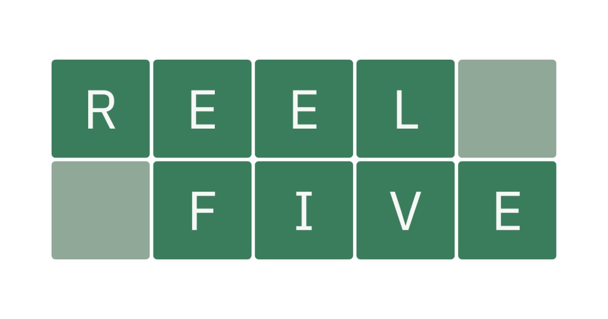 The logo for the Reel Five daily puzzle