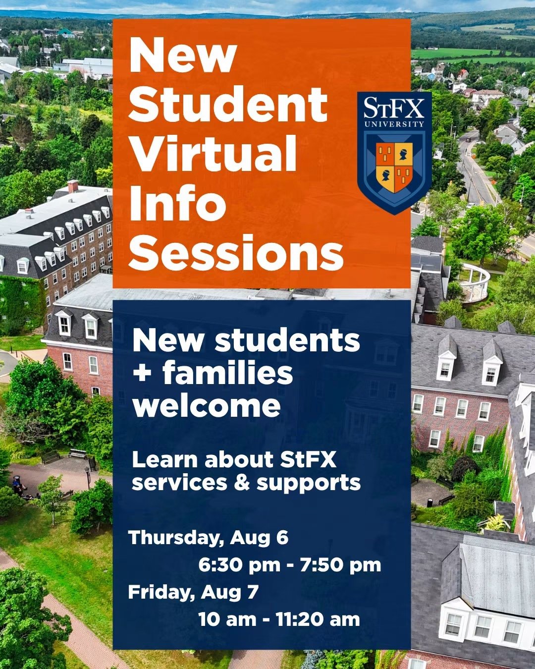 New Student Virtual Info Sessions