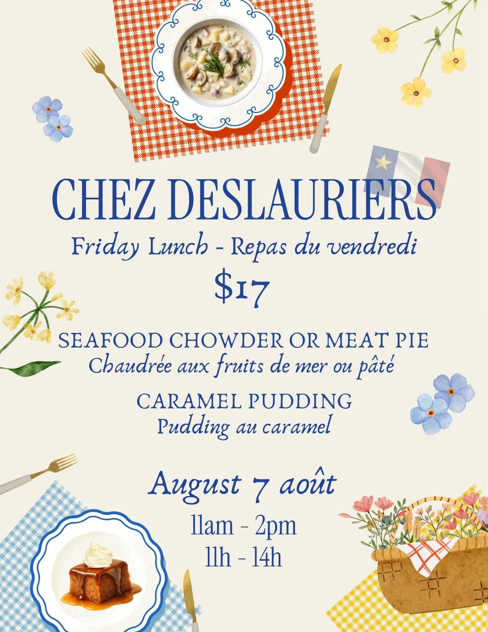 Chez DesLauriers Friday Lunch