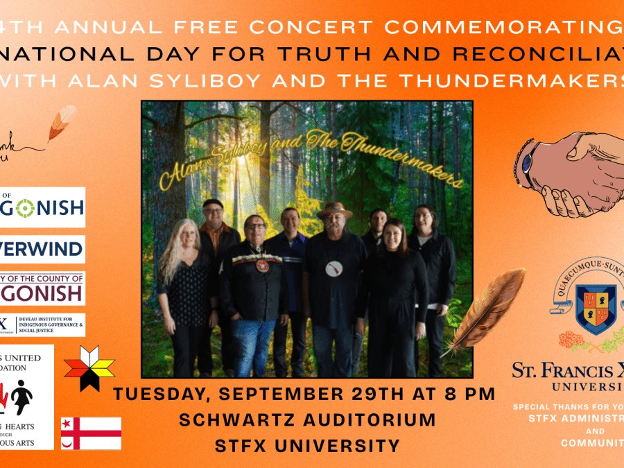Concert featuring Alan Syliboy and the Thundermakers on September 29